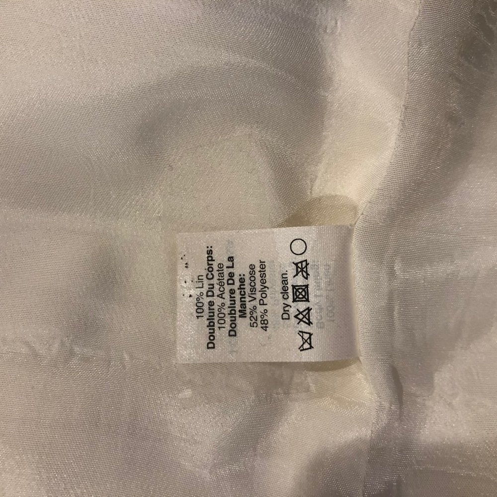 JCrew Factory | White Linen Blazer - Picture 5 of 5